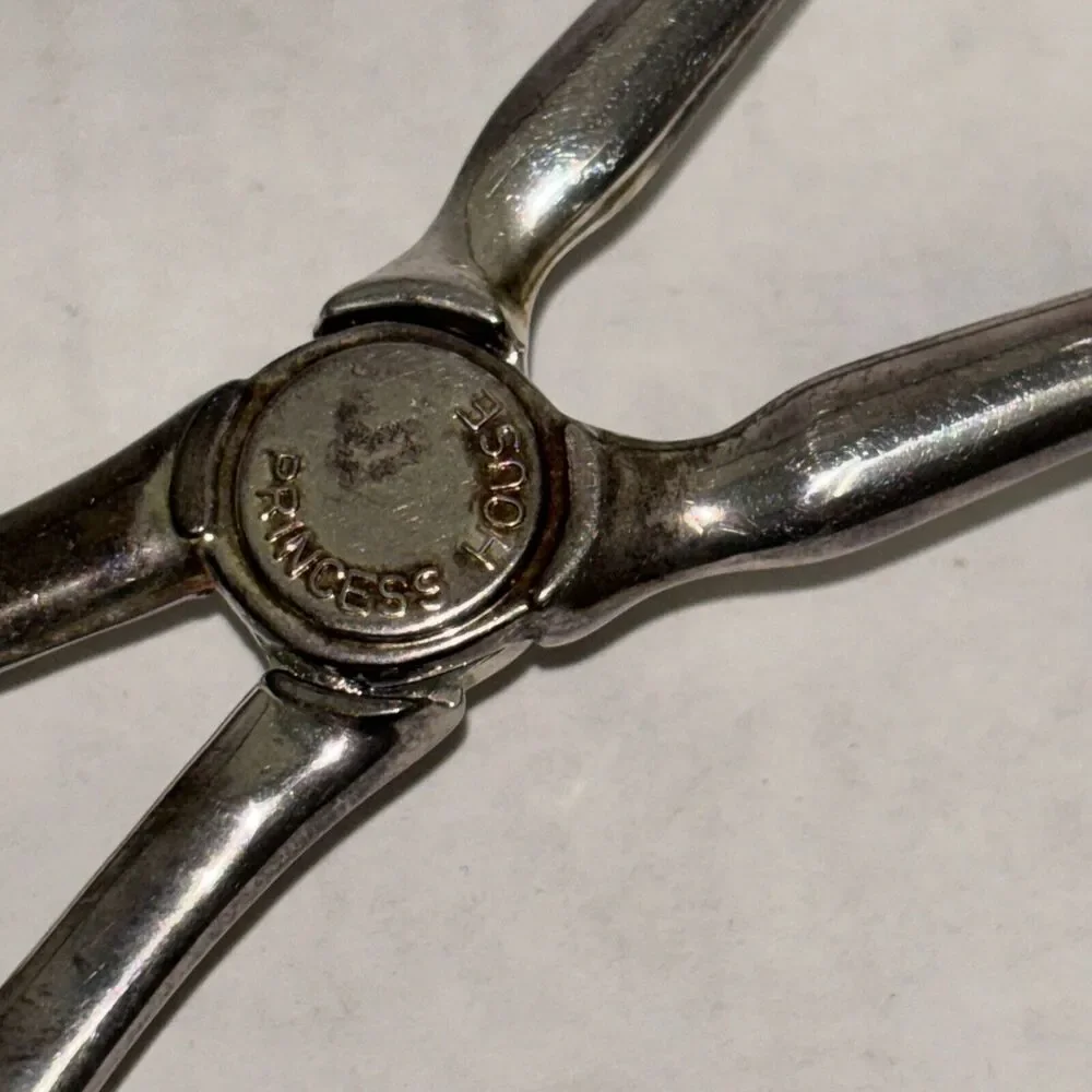 Princess House Salad Serving Tongs 10 Inch Silver Plated Vintage Grandmacore